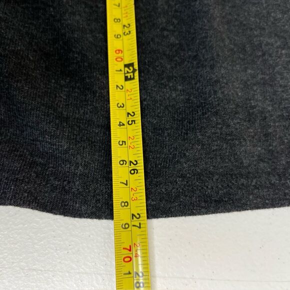 Joyspun Charcoal Gray Long Dolman Ribbed Sleeve Round Neck Top Women XL (16-18) - Picture 11 of 12